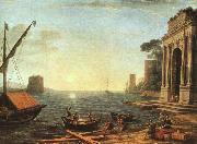 Claude Lorrain A Seaport oil painting artist